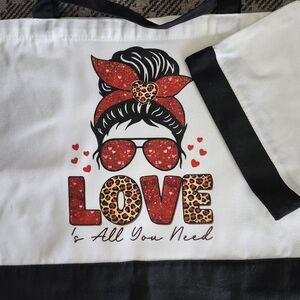 Love Graphic Tote Bag